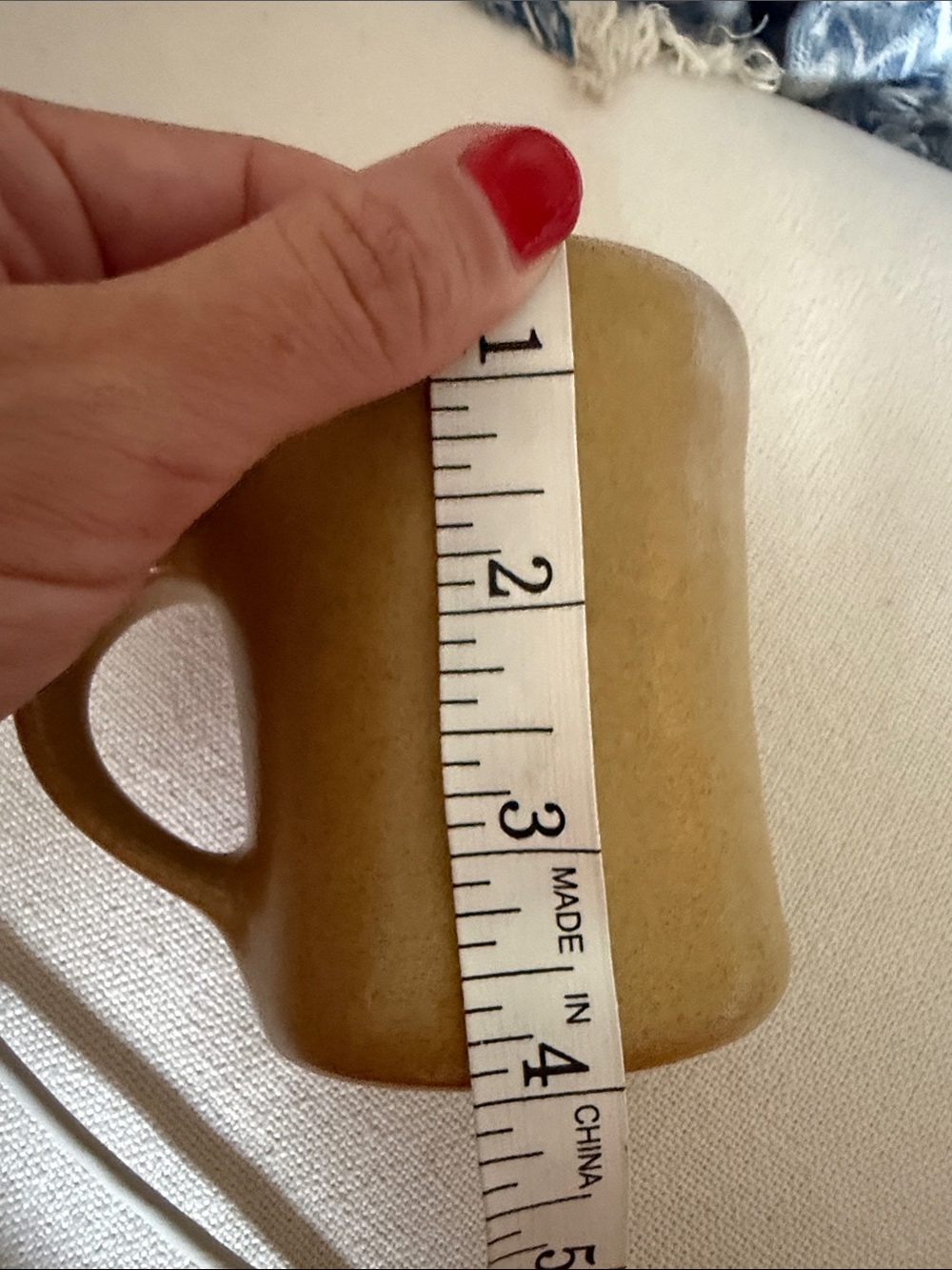 Handcrafted Stoneware Mug in Mustard Yellow - Picture 10 of 10